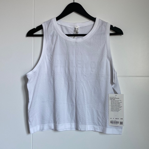 NWT Lululemon Breeze By Muscle Crop Tank - Picture 2 of 4